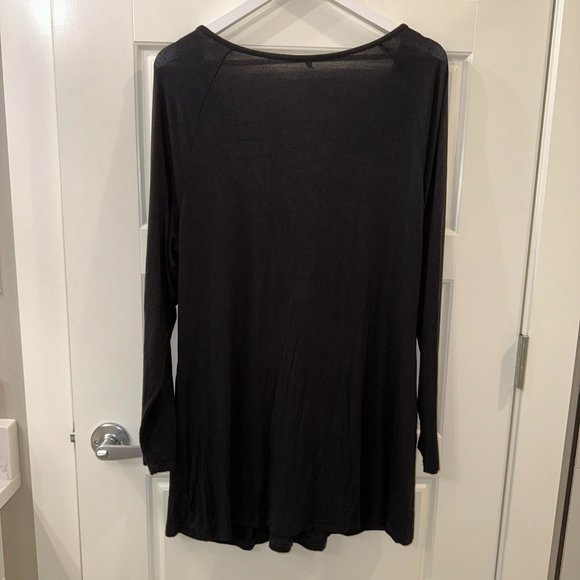 Shein Black Peplum Top or Dress with Cinched Chest - Picture 3 of 5